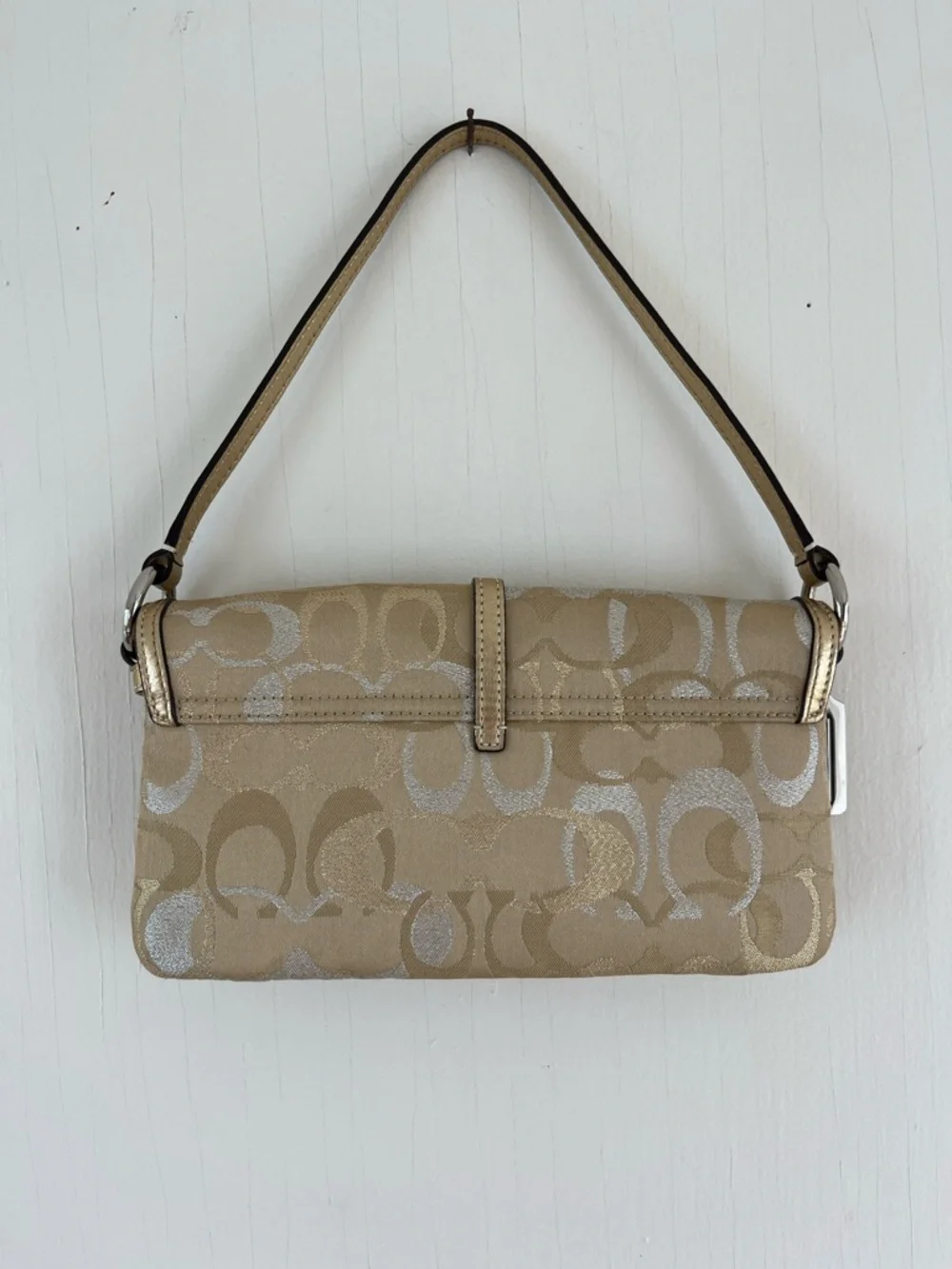 Vintage Coach Hamptons Optic Clip Shoulder Bag - Picture 3 of 7